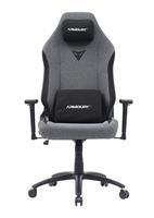 Armoury Ergonomic Fabric Gaming Chair, High density Moulded Memory Foam, 3D Armrests, 350MM Metal Base, 60MM PU Caster, Adjustable Backrest. Grey