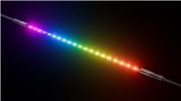 HYTE LS10 qRGB Light Strips (3 Pack) - Digital Immersion LED Lighting - 330mm Length - 20 qRGB Pixels - 7 Embedded Neodymium Magnets - Powered By Nexus Link - Black