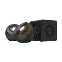 CREATIVE Pebble X Plus 2.1 USB-C Computer Speakers with Subwoofer & Customizable RGB Lighting, Black