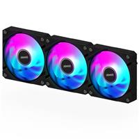 GIGABYTE AORUS EZ CHAIN FAN 120  (3-Pack), 120mm Hydro Dynamic Bearing ARGB Computer Case Fan