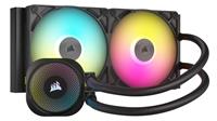 CORSAIR iCUE LINK TITAN 280 RX RGB Liquid CPU Cooler with RX140 RGB fans- Black