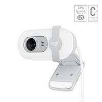 Logitech Brio 100 Webcam, HD 1080P, Auto-light balance, Built-in mic (Off-White)