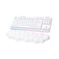 lavier de jeu sans fil LOGITECH G715 TKL avec éclairage RGB LIGHTSYNC, LIGHTSPEED, commutateurs tactiles - Brume blanche