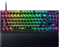 RAZER Huntsman V3 Pro TKL Esports Gaming Keyboard: Analog Optical Switches - Snap Tap Mode - Rapid Trigger - Adjustable Actuation - Media Keys & Dial - Doubleshot PBT Keycaps - Wrist Rest