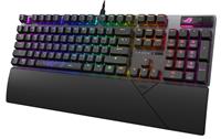 ASUS ROG Strix Scope II Full-Size Gaming Keyboard, Dampening Foam, Pre-lubed ROG NX Snow Switches, Hot-swappable, multi-function controls, hotkeys for Xbox Game Bar and recording, RGB-( 90MP036A-BKAA20)Black