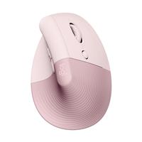 LOGITECH Lift Vertical Ergonomic Mouse, Wireless, Bluetooth or Logi Bolt USB receiver, Quiet clicks, 4 buttons - Rose(Open Box)