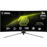 MSI MAG 34" UWQHD 3440x1440 Curved VA 180Hz 1ms (MPRT) Height Adjustable 2x HDMI 2.0 1x DisplayPort 1.4 Gaming Monitor, MAG345CQR