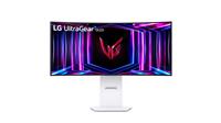 LG UltraGear 34" QHD 3440x1440 OLED Curved 240Hz 0.03ms White Height Adjustable 2x HDMI 1x DisplayPort Gaming Monitor, 34GS95QE-W