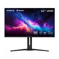 GIGABYTE AORUS 32" UHD 3840x2160 QD-OLED 165Hz 0.03ms (GTG) Height Adjustable 2x HDMI 2.1 1x Displayport 1.4 1x USB-C Gaming Monitor, AORUS FO32U