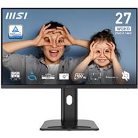 MSI Pro 27" WQHD 2560x1440 IPS 100Hz 1ms (MPRT) Height Adjustable 2x HDMI 2.0 1x DisplayPort 1.2 Office Monitor, Pro MP273QP E2