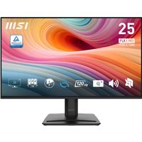 MSI PRO MP251 E2 25" FHD 1920x1080 IPS 120Hz 1ms (MPRT) Adaptive Sync Pro 1x HDMI 2.0 1x DisplayPort 1.4 1x D-Sub Office Monitors, PRO MP251 E2