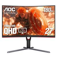 AOC 27" QHD 2560x1440 Mini LED 180Hz 1ms (GtG) Height Adjustable 2x HDMI 2.0 2x DisplayPort 1.4 Gaming Monitor, Q27G3XMN