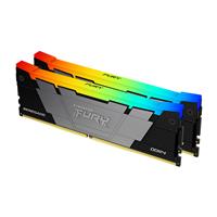 KINGSTON FURY Renegade RGB 16GB (2x8GB) DDR4 4000MHz CL19 Black 1.35V UDIMM - Desktop Memory - INTEL XMP/ AMD (KF440C19RB2AK2/16)