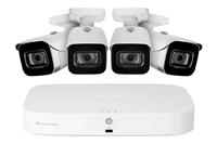 Lorex 4K  Système NVR 2 To compatible avec 16 caméras (8 filaires + 8 Fusion Wi-Fi) avec 4 caméras Bullet
