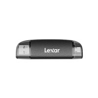 Lexar Dual-Slot USB-A/C Reader,  Feature SD and microSD card with Upto 250 MB/s transfer speed, USB 3.1 and 2.0 ports Compatibility