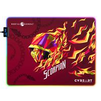 CYBEART | Scorpion - Mortal Kombat RGB Gaming Mouse Pad (Large - 450x400x4mm) | Waterproof, Never Slip Base, RGB LED, Esports Grade