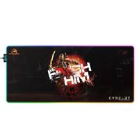 CYBEART |  Mortal Kombat - Finish Him RGB Gaming Desk Mat | XXL Premium Licensed Gaming Mouse Pad (900 x 400 x 4mm / Aurora Series)