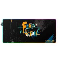 CYBEART | Batman - Fear is Why You Fail Gaming Desk Mat | XXL Premium RGB LED Licensed Gaming Mouse Pad (900 x 400 x 4mm / Aurora Series)