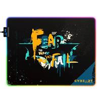 CYBEART | Batman - Fear is Why You Fail Gaming Mouse Pad | Large Premium RGB LED Licensed Gaming Mouse Pad (450 x 350 x 4mm / Aurora Series)