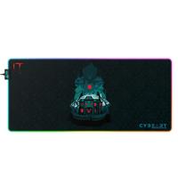 CYBEART | IT - Nightmare Gaming Desk Mat | XXL Premium RGB LED Licensed Gaming Mouse Pad (900 x 400 x 4mm / Aurora Series)