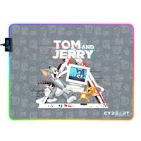 CYBEART | Tom and JerryGaming Mouse Pad | Large Premium RGB LED Licensed Gaming Mouse Pad (450 x 350 x 4mm / Aurora Series)