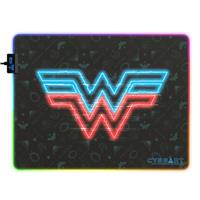 CYBEART | Wonder Woman - Electrified Gaming Mouse Pad | Large Premium RGB LED Licensed Gaming Mouse Pad (450 x 350 x 4mm / Aurora Series)