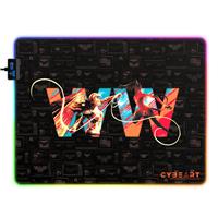 CYBEART | Wonder Woman Vs. Cheetah Gaming Mouse Pad | Large Premium RGB LED Licensed Gaming Mouse Pad (450 x 350 x 4mm / Aurora Series)