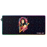 CYBEART | Wonder Woman - Portrait Gaming Desk Mat | XXL Premium RGB LED Licensed Gaming Mouse Pad (900 x 400 x 4mm / Aurora Series)