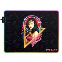 CYBEART | Wonder Woman - Portrait Gaming Mouse Pad | Large Premium RGB LED Licensed Gaming Mouse Pad (450 x 350 x 4mm / Aurora Series)