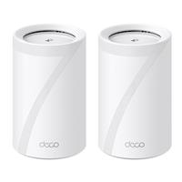 TP-Link (Deco BE65) BE11000 Tri-Band Whole Home Mesh Wi-Fi 7 System (2-Pack), 11 Gbps, 5200 Sq.Ft, 4× 2.5 G Ethernet, 6G Band, AI-Driven Band, HomeShield