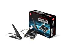 MSI HERALD-BE WI-FI 7 MAX, NCM865 Tri-Band Wi-Fi 7 & Bluetooth 5.4 PCIe Adapter