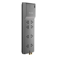 Belkin SurgeMaster Surge Protector - 8-Outlets 3550 Joules Gray 6 Feet Cord with Phone-line Protection (BE108230-06)