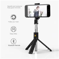 iCAN 3-in-1 Selfie Sticks with Built-in Mini Tripod Stand | Bluetooth Remote Control