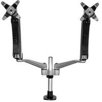 StarTech Dual Monitor Arm - One-Touch Height Adjustment - Interchangeable Arms with Articulation - 30" Screen Support - 20.05 kg Load Capacity - Black, Silver