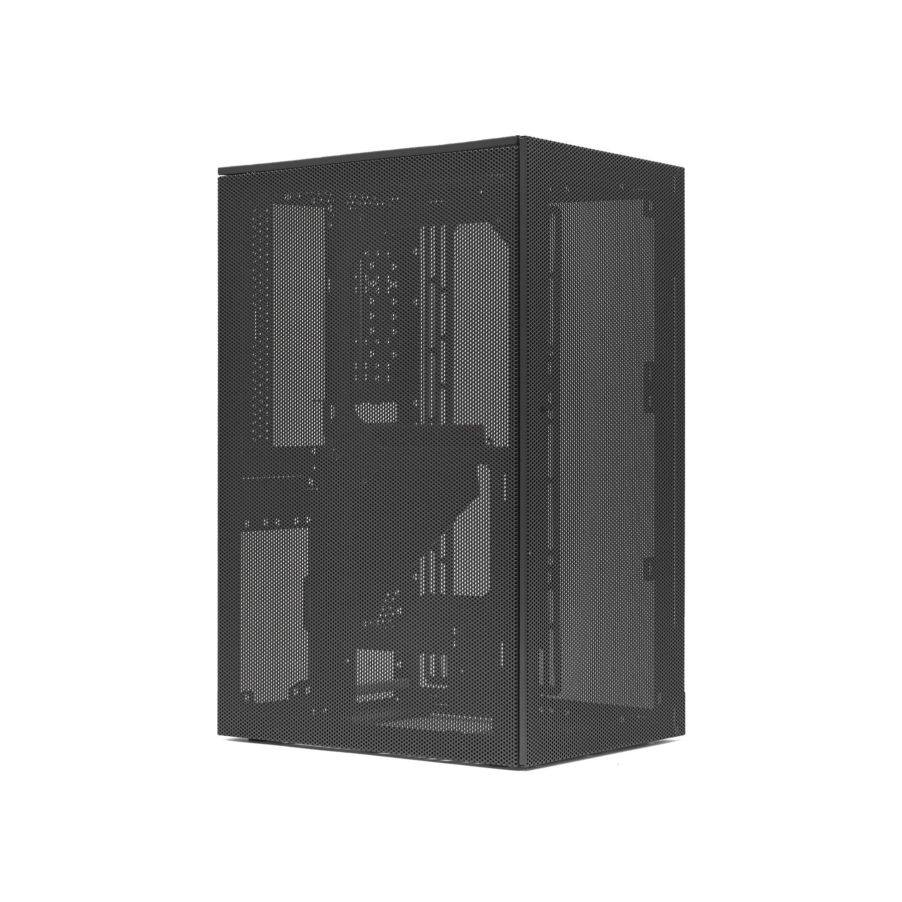 SSUPD Meshroom S Boîter d'ordinateur Mini ITX - Gris, avec câble montant PCIe 4