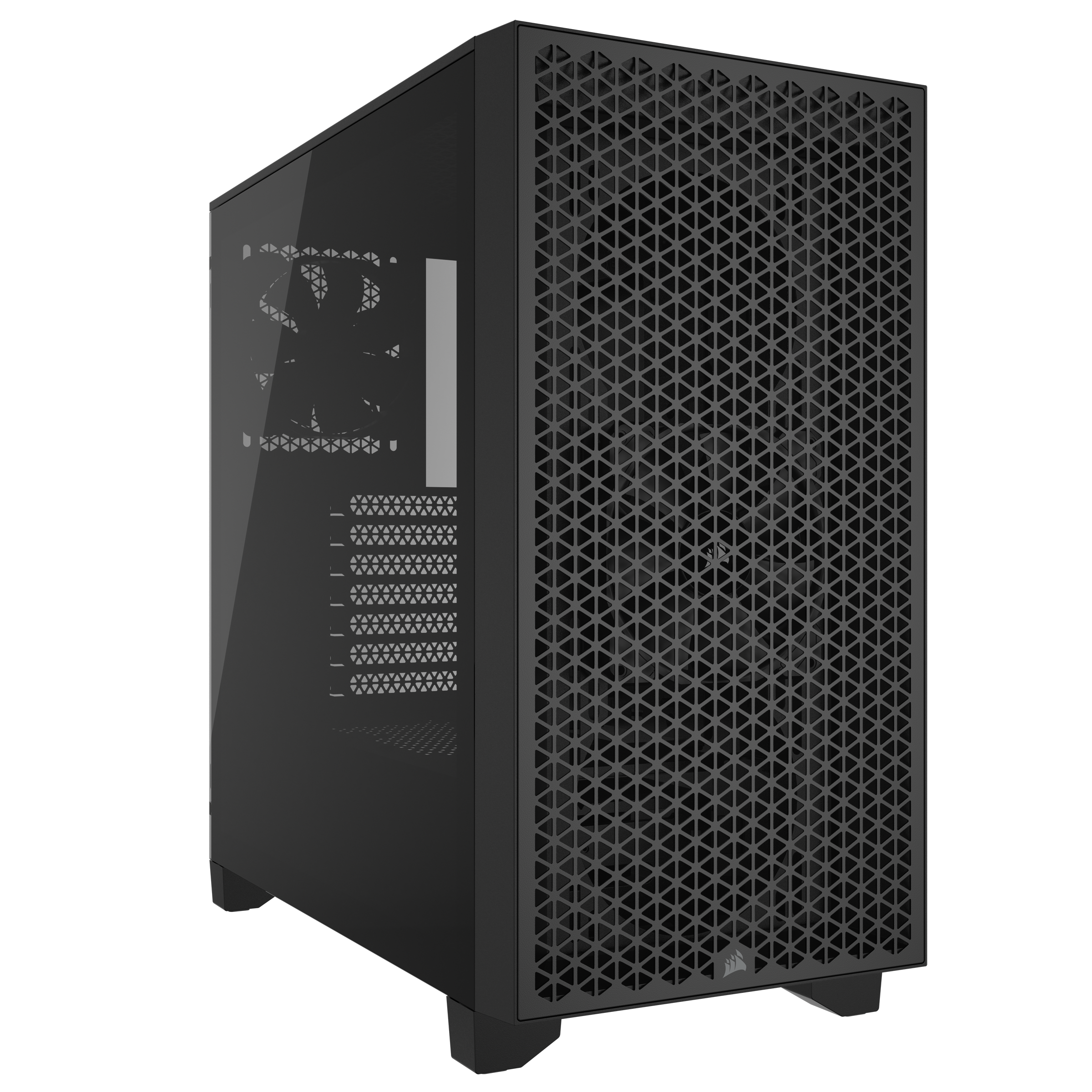 CORSAIR 3000D Tempered Glass Mid-Tower, Black, 2x SP120