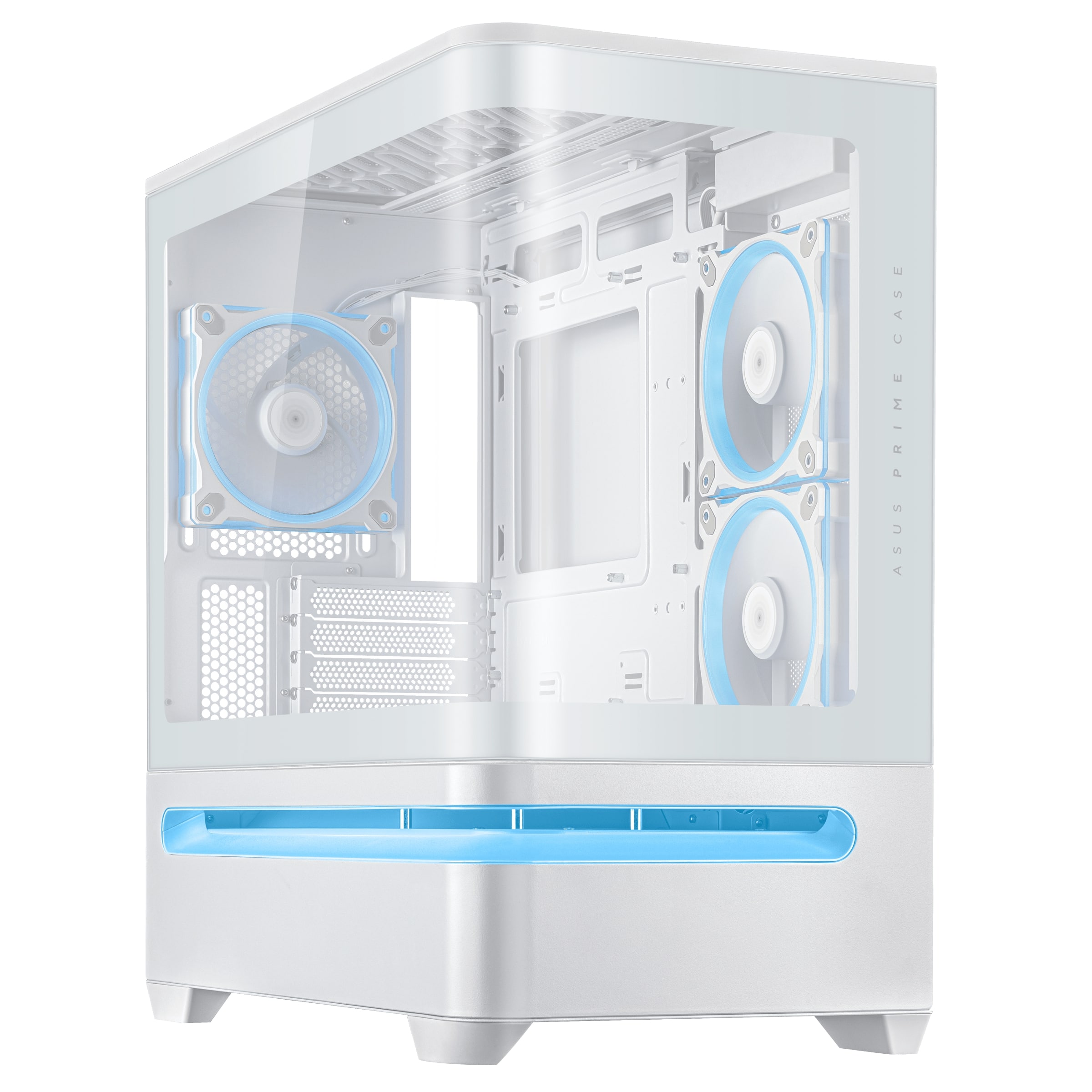 ASUS Boîtier mATX Prime AP202 ARGB Blanc