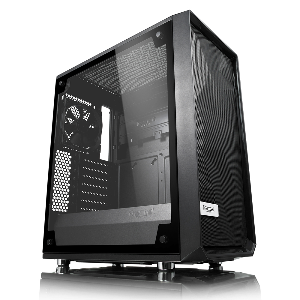 FRACTAL DESIGN Meshify C Light Tint Tempered Glass ATX Mid Tower Case (FD-CA-MESH-C-BKO-TGL)(Open Box)