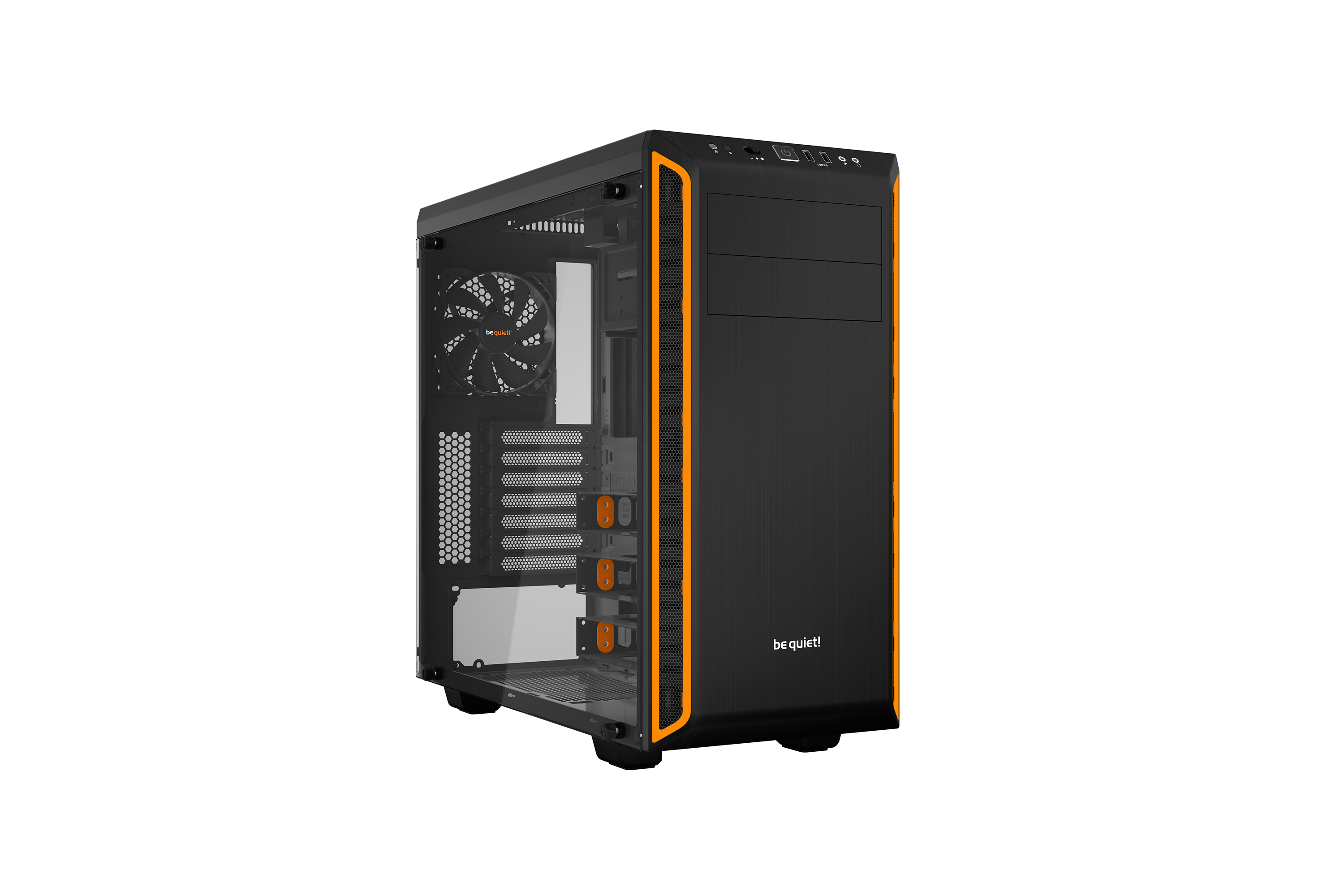 be quiet! (Pure Base 600) - Boîtier d'ordinateur moyen ATX orange