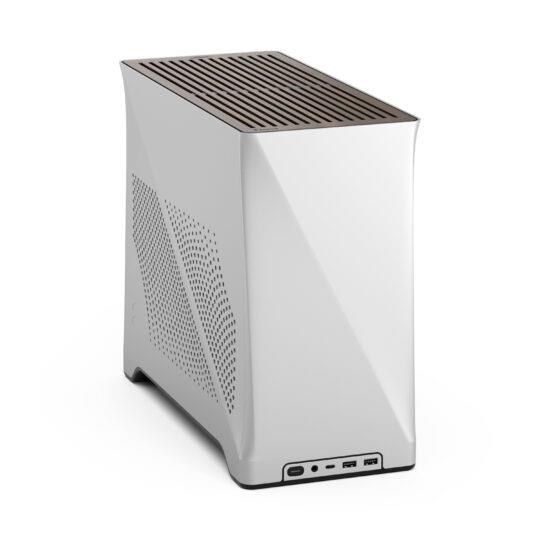 Fractal Design Era 2 Boîtier PC Mini-ITX compact en aluminium/acier anodisé argent, petit facteur de forme, argent