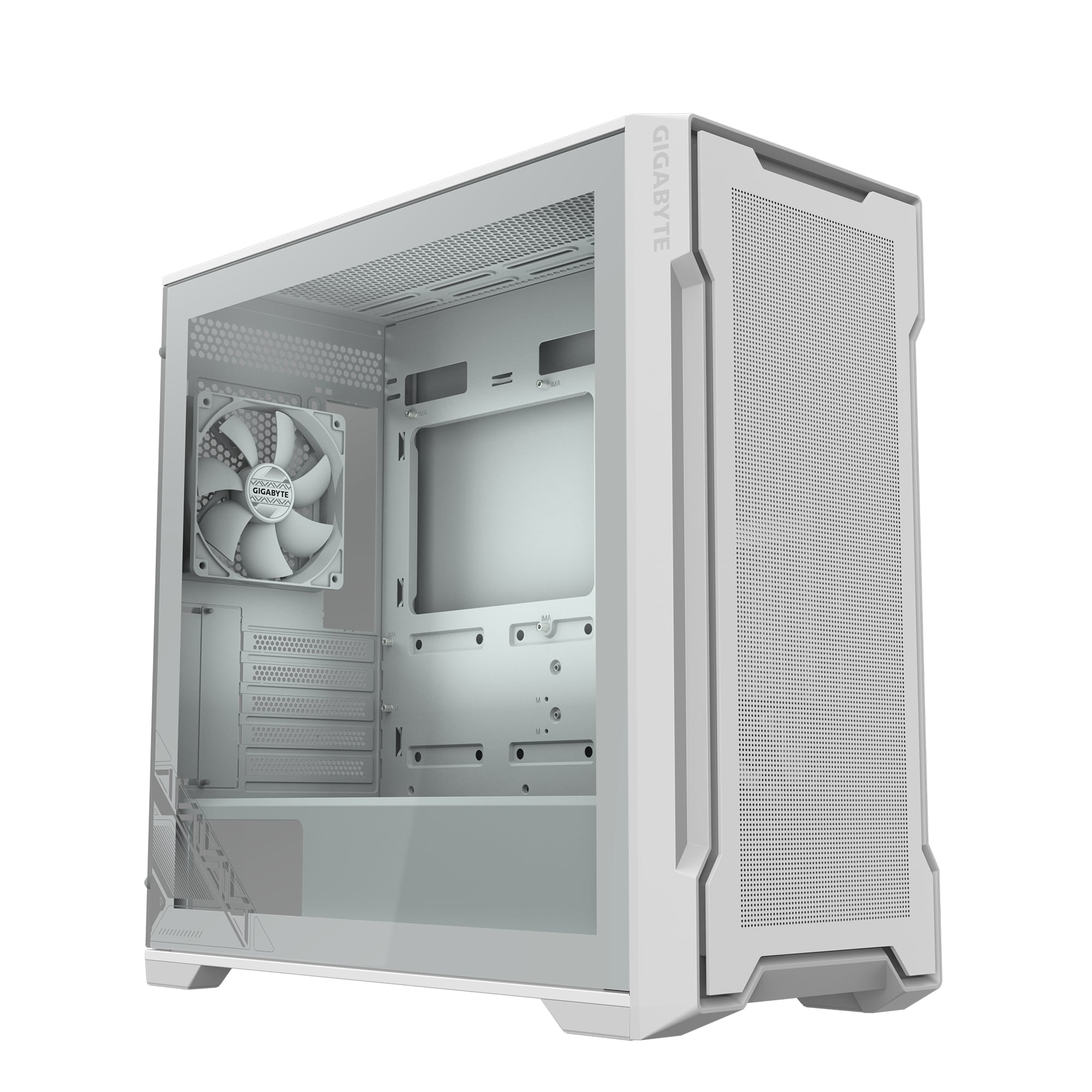 GIGABYTE C102 Boîtier tour moyenne MicroATX, Blanc