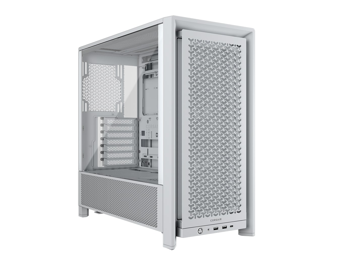 CORSAIR FRAME 4000D RS Modular Mid-Tower PC Case, White