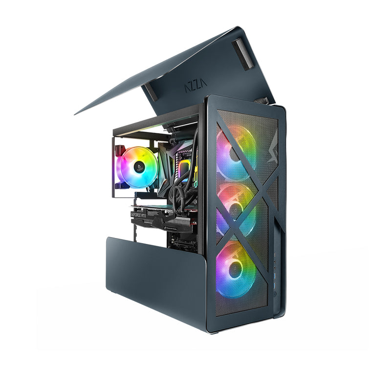 Boîtier d'ordinateur de jeu ATX AZZA CAST Black 808M-B Unlimited Tower,