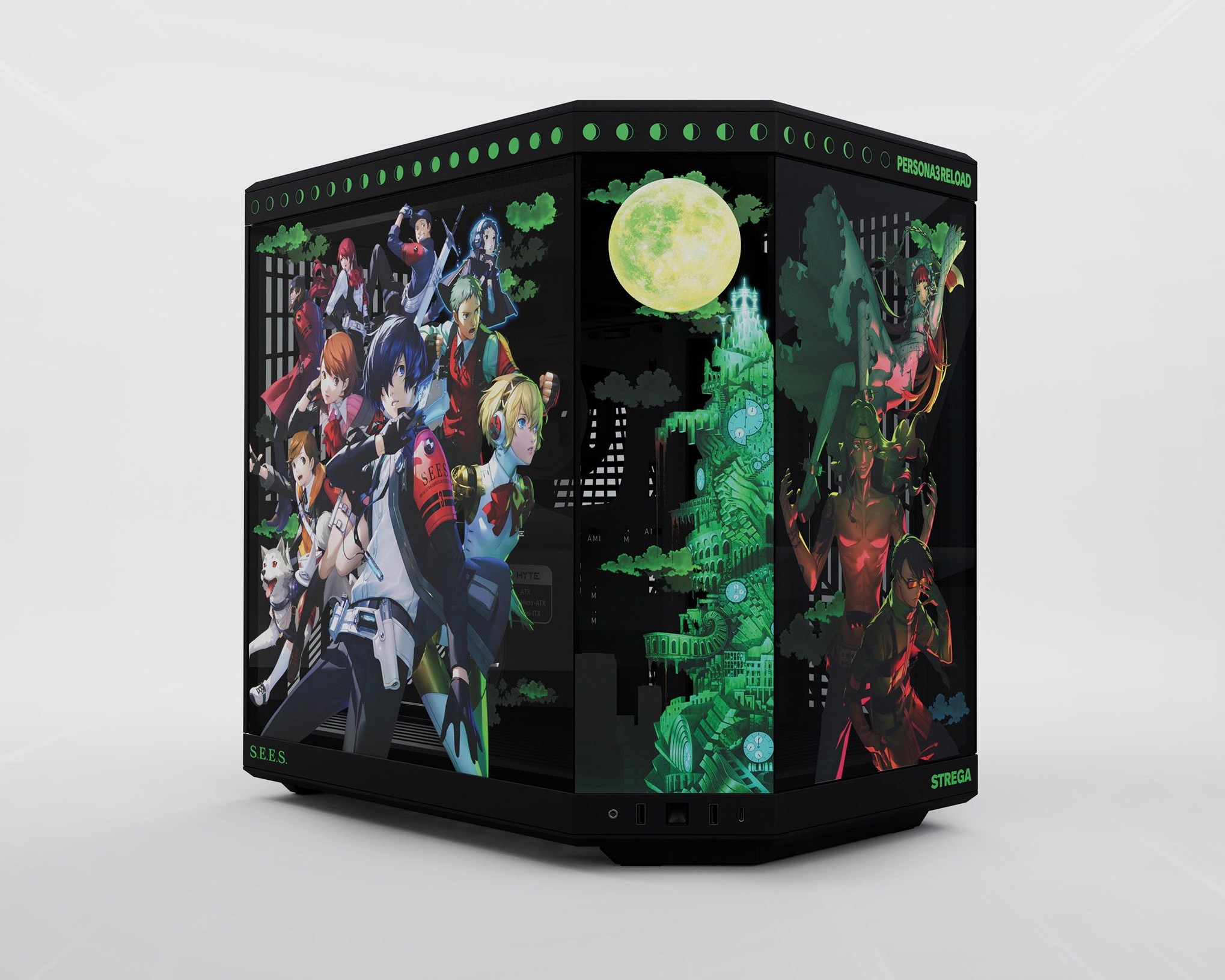 HYTE Persona 3 Reload Y70 Boîtier ATX Moyen Tour Double Chambre, Esthétique et Moderne
