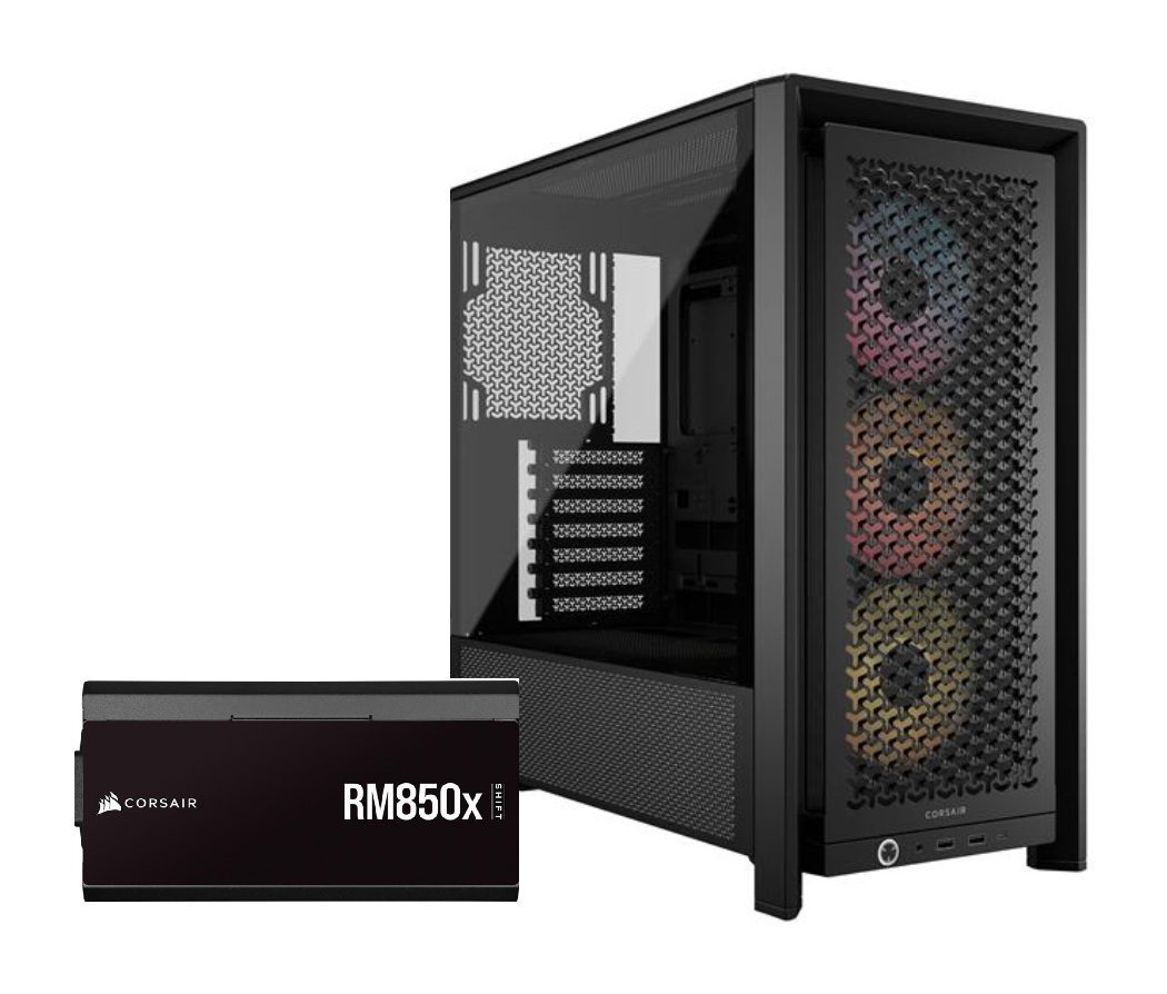 CORSAIR FRAME 4000D RS ARGB Modular Mid-Tower PC Case + RM850x Shift PSU
