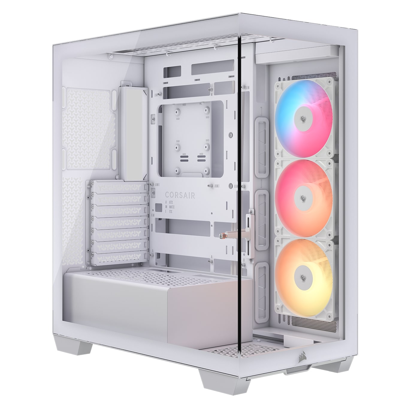 CORSAIR 3500X RS-R ARGB Mid-Tower PC Case, White