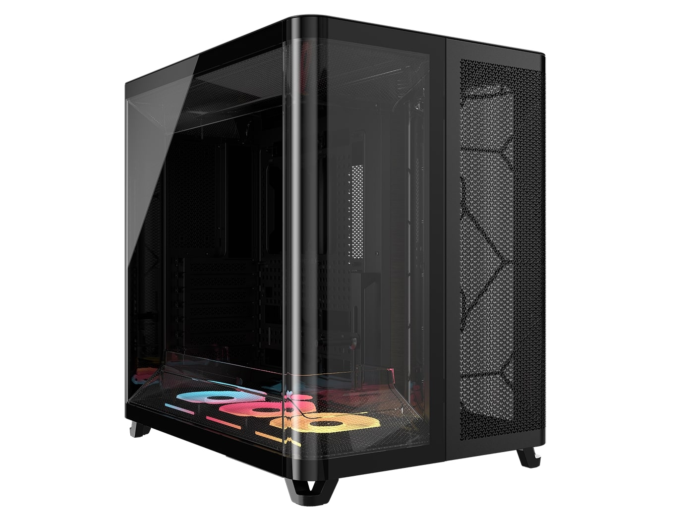 CORSAIR AIR 5400 LX-R RGB LINK Mid-Tower PC Case, Black