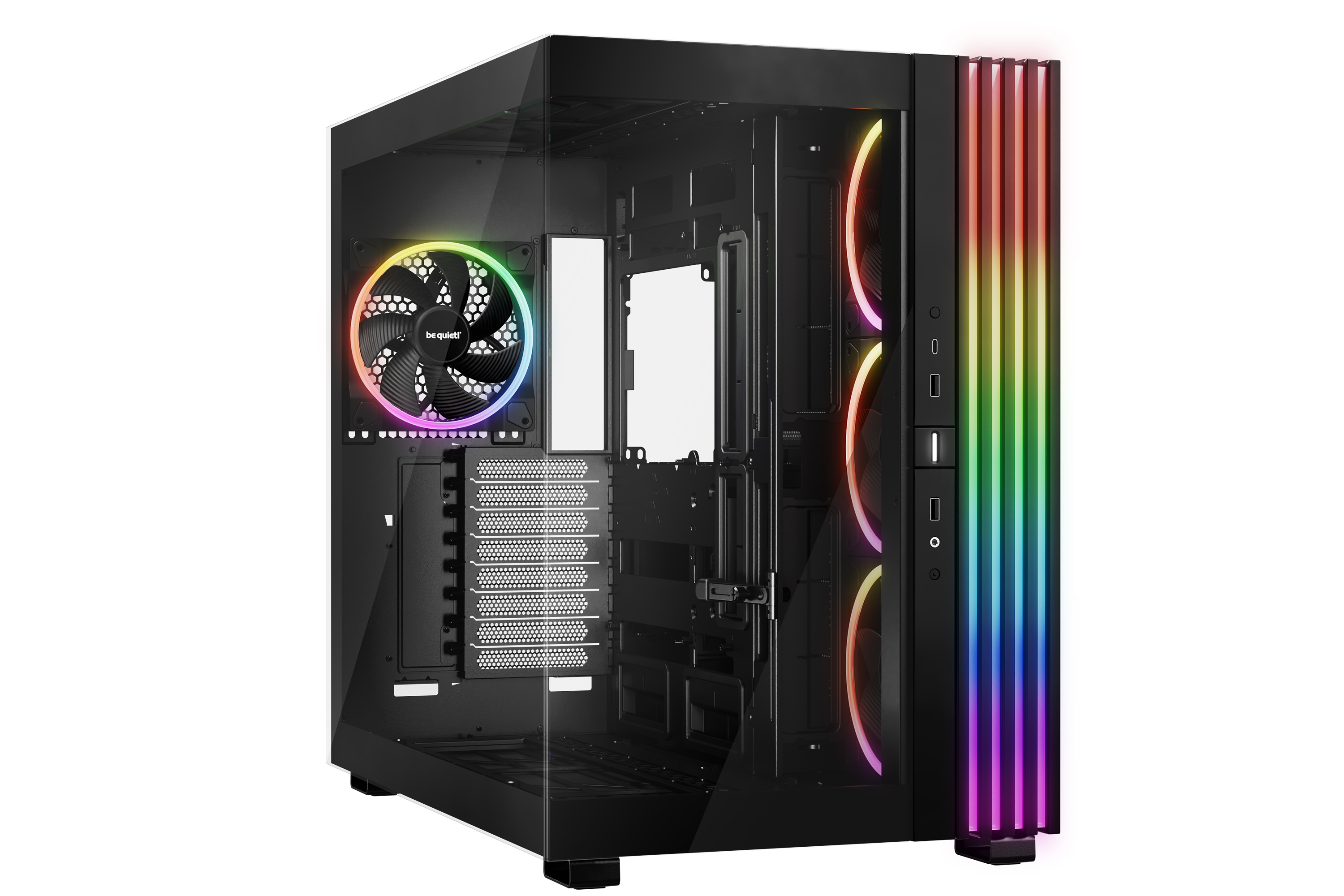 be quiet! LIGHT BASE 900 FX Full Tower Case, 4 Pre-installed ARGB Fans, Black