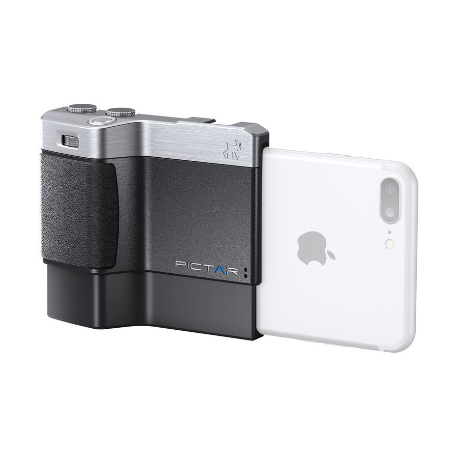 Miggo Pictar OnePlus | Poignée d^appareil photo pour iPhone | Compatible avec iPhone 6 Plus/6s Plus/7 Plus