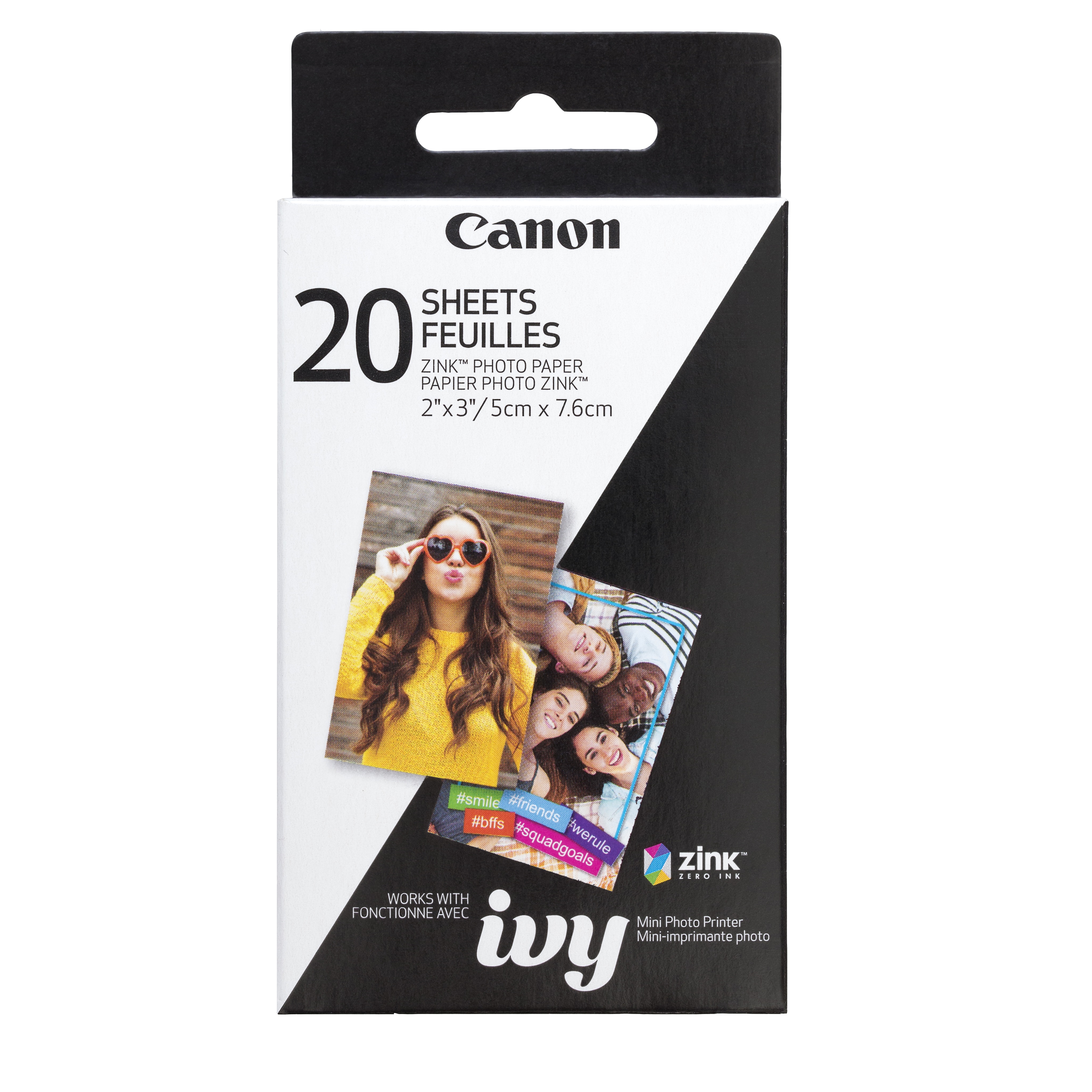 CANON (ZINK 20SH) - Recharge de papier photo pour IVY (20 feuilles)